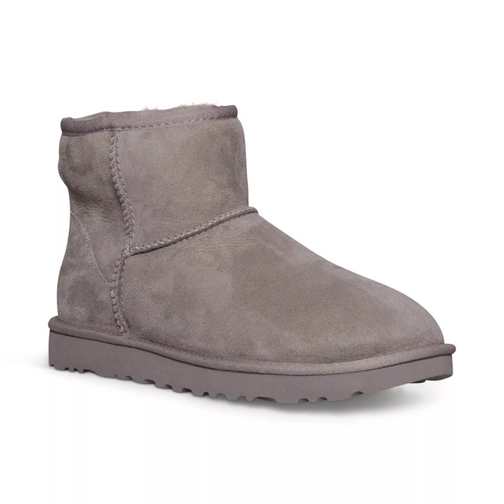 UGG CLASSIC MINI II SMOKE PLUM SUEDE SHEEPSKIN WOMEN'S